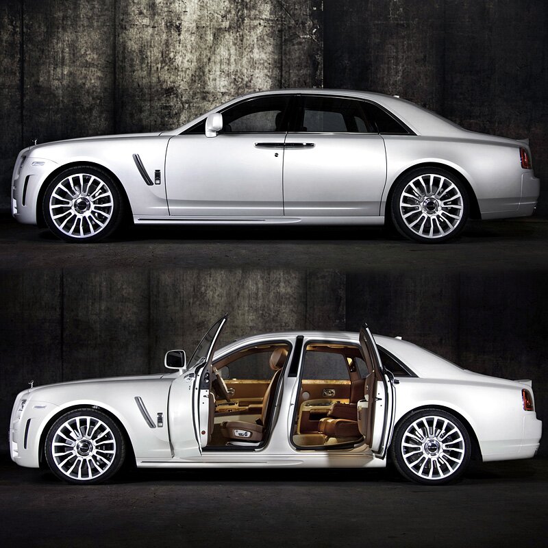2010 rolls royce ghost mansory white ghost limited
