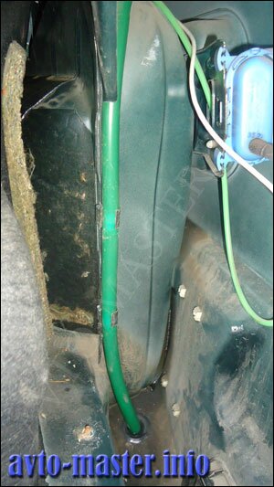 Rear right drain tube hatch